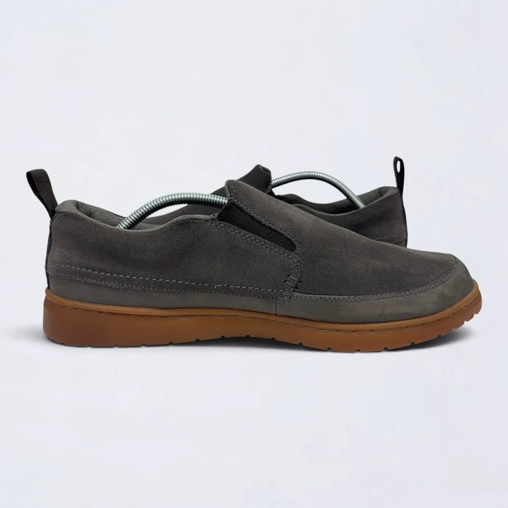 The North Face Loafers Mens Size 12 Slip On Gray Suede Gum Comfort Shoes
